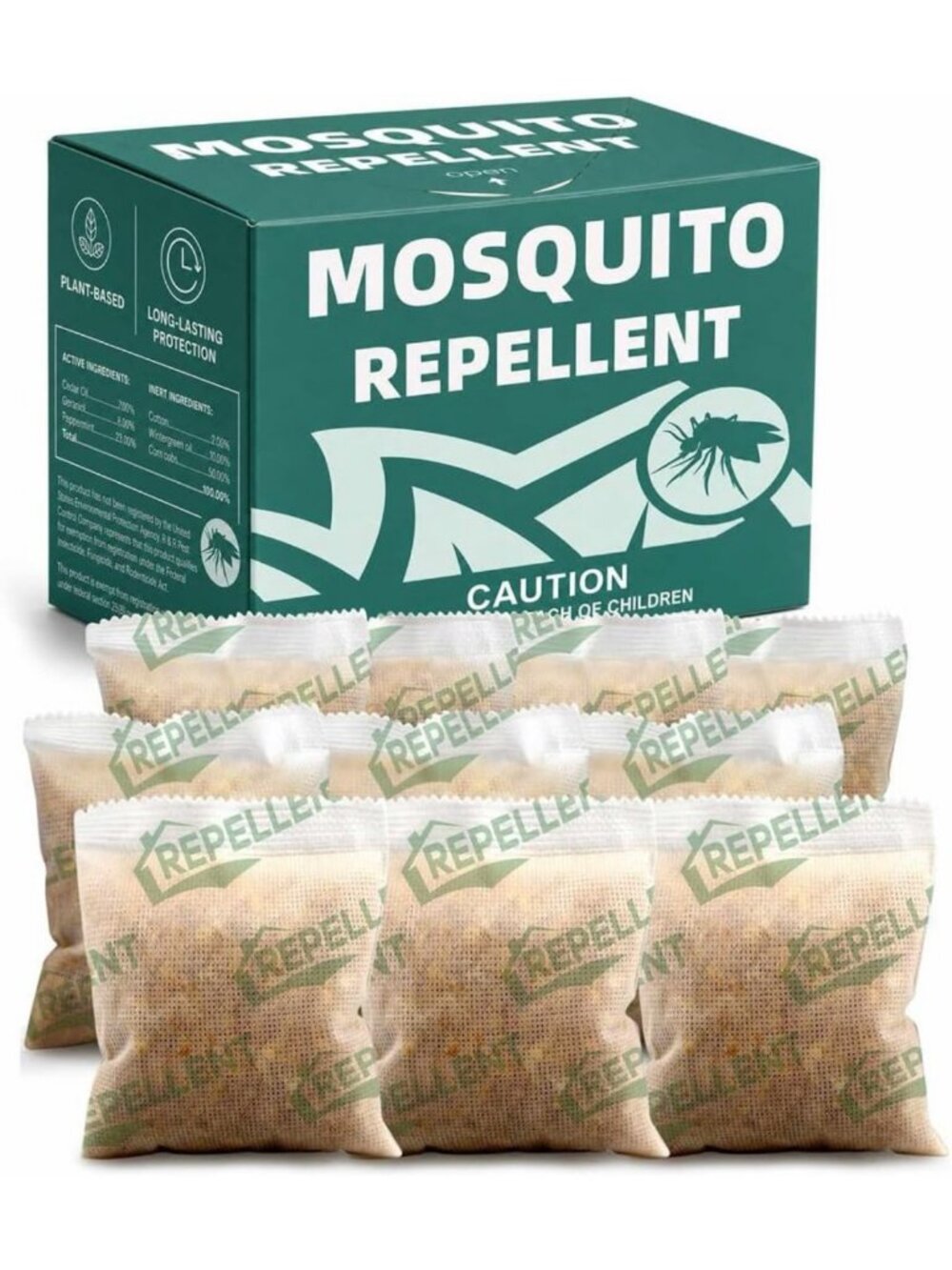 Outdoor Mosquito Repellent - 10 Pack for Patio & Backyard Protection